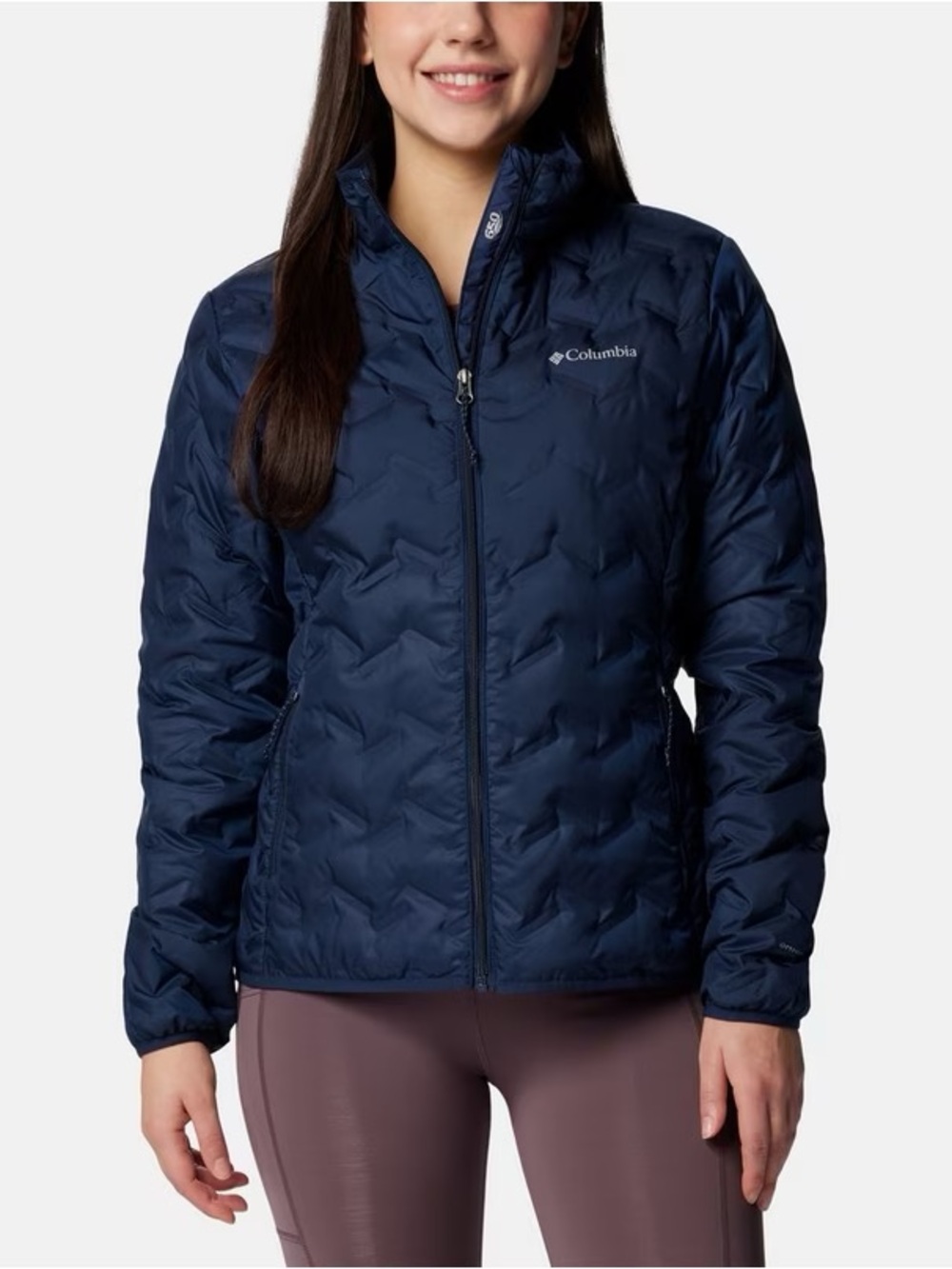 Columbia delta ridge 650 Women's Collegiate Navy Quilted Puffer Jacket XL